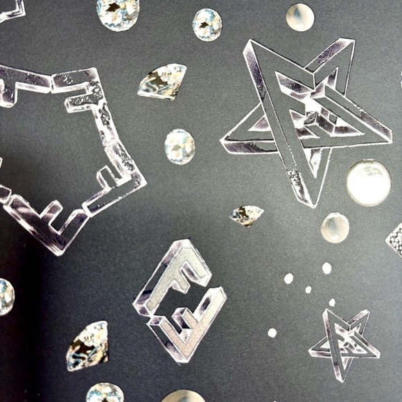 FENDI Black and Silver Geometric Design Notebook - Picture 6 of 12